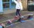 Nursery Freestanding Trim Trail - timber play trail for balance skills 9