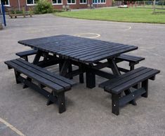 Large Octagonal Picnic Table - recycled plastic outdoor seating for 12