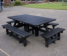 Large Octagonal Picnic Table - recycled plastic outdoor seating for 12
