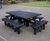 Large Octagonal Picnic Table - recycled plastic outdoor seating for 12 0