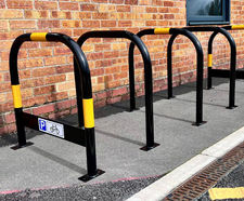 Reflective Sheffield Cycle Stand Set