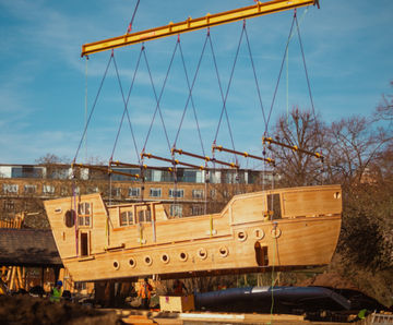 A New Ship Docks at Kensington Gardens