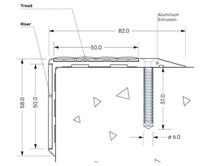 NEW Heavy-Duty Surface Mounted Stair Nosings - Quantum Flooring Accessories