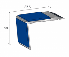 EPNR-R External Performance Stair Nosing - aluminium stair edge trim