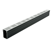 E-TEC Slimline Threshold Drainage Channel - aluminium outdoor drain