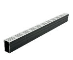 E-TEC Slimline Threshold Drainage Channel - aluminium outdoor drain