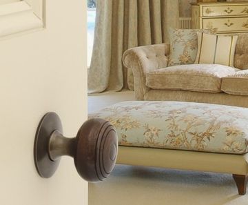 Arbor Range - wood and brass door and window fittings