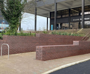 Ketley’s brown brindle bricks enhances new entrance at Plant, Basingstoke