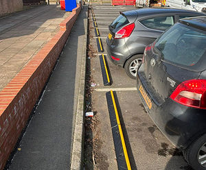 CarStop Wheel Stop - recycled rubber car park wheel stop for car bay safety