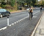 Orca Cycle Lane Separator - recycled rubber bolt-down cycle lane divider