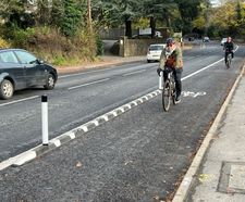 Orca Cycle Lane Separator - recycled rubber bolt-down cycle lane divider