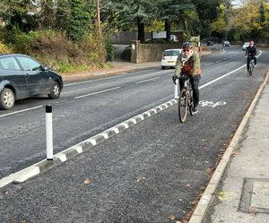 Orca Cycle Lane Separator - recycled rubber bolt-down cycle lane divider