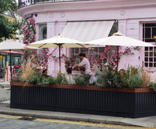 Modular, movable planters for urban regeneration, Belgravia