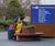 Modular Terrace Furniture with a corten steel look for Bristol Airport 0