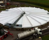 Rotating GRP Tank Covers - fibreglass lids for tanks with scraper systems - on this page