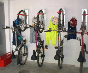 BikeAway space-saving, wall-mounted cycle hoop