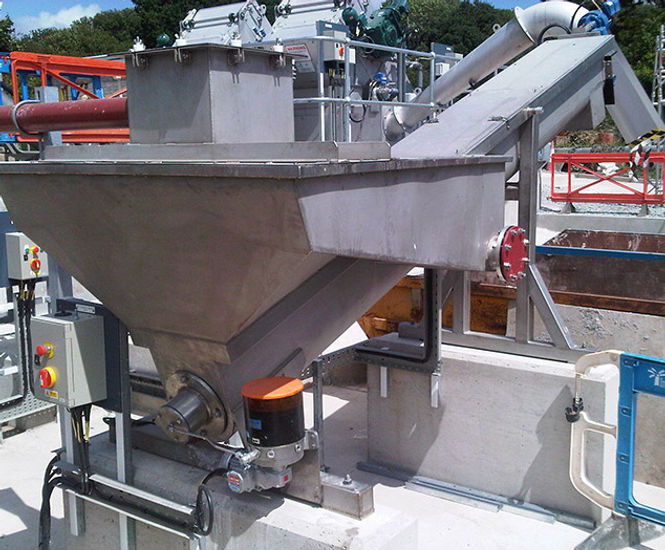 Vortex Grit Plant & Screw Classifier - steel grit removal system for sewage