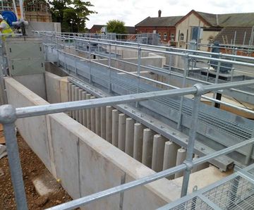 Crossflow Grit Detritor - steel tank for grit removal in wastewater plants