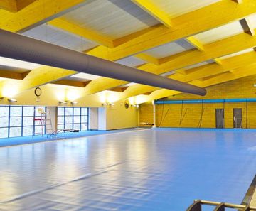 Fabric ducting for swimming pool aircon system