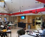 Fabric ducting for university library and meeting space - on this page