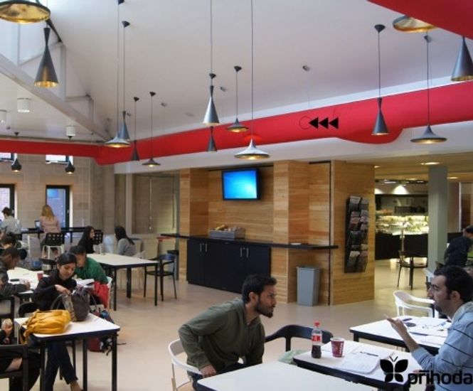 Fabric ducting for university library and meeting space