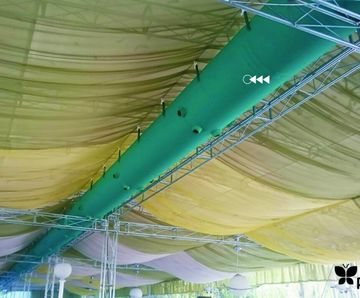Prihoda Fabric Ducts - textile air ducts for temporary structure airflow