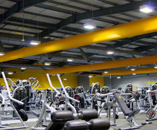Custom fabric ducting for Xercise4Less gyms