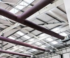 Fabric ducting ventilation system for Clarity Pharma