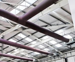 Fabric ducting ventilation system for Clarity Pharma