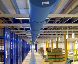Fabric diffusers for Clarks shoe production facility