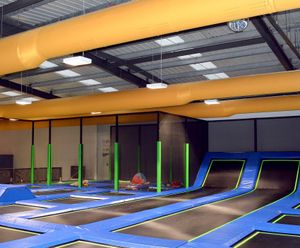 Fabric ducting for Jump In trampoline parks