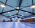 Overhead fabric ducting for table tennis club hall 3