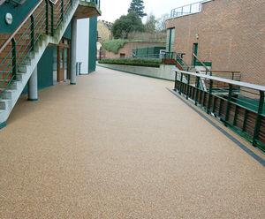 Resin bound paving for Wimbledon Tennis Club