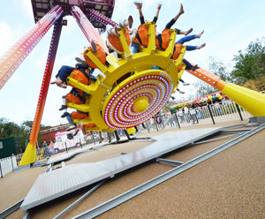 Resin bound surfacing around rides - Dreamland, Margate