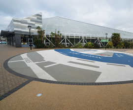Clearstone® decorative surfacing for wayfinding
