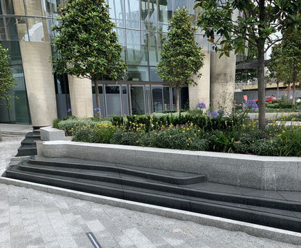 Six cascading water tables for One Blackfriars, London