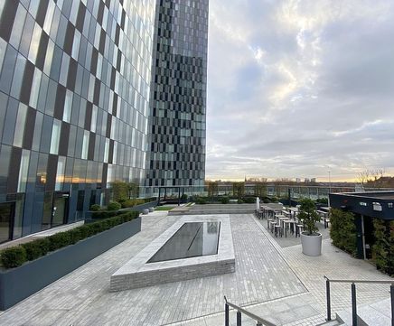 Roof terrace water tables for city centre apartments