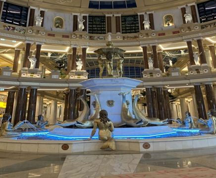 Relocation and refurb of 4-tier interior water feature