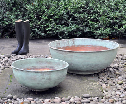 Myth Copper Basin planter