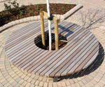 Saturn Circular Bench - circular timber outdoor seating for public spaces