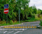 Alligator Teeth - one way traffic control  enforcement