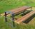 MURTON FSC hardwood and steel picnic table and benches 4