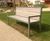 UTIL FSC hardwood seat with stainless steel  frame 2