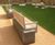 UTIL FSC hardwood seat with stainless steel  frame 3