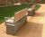UTIL FSC hardwood seat with stainless steel  frame 4