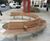 TREE hardwood seat with stainless steel base 1
