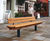 SCROLL contemporary stainless steel and hardwood seat 1