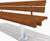 SCROLL contemporary stainless steel and hardwood seat 4