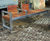 SKOP contemporary FSC timber and stainless steel seat 8