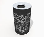 OSSO small contemporary mild steel litter bin